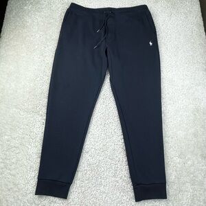 Polo Ralph Lauren Knit Jogger Pants Navy Blue Pull On Embroider Pony XL casual